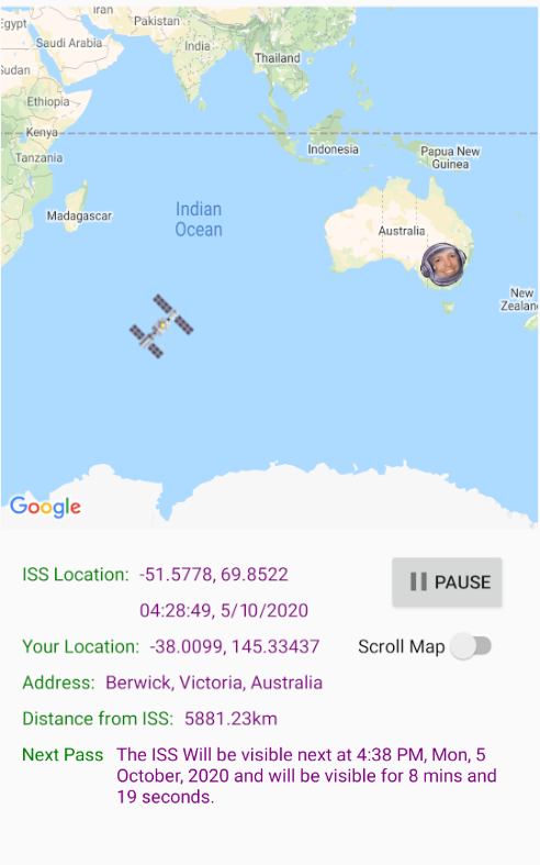 The main UI of the Application